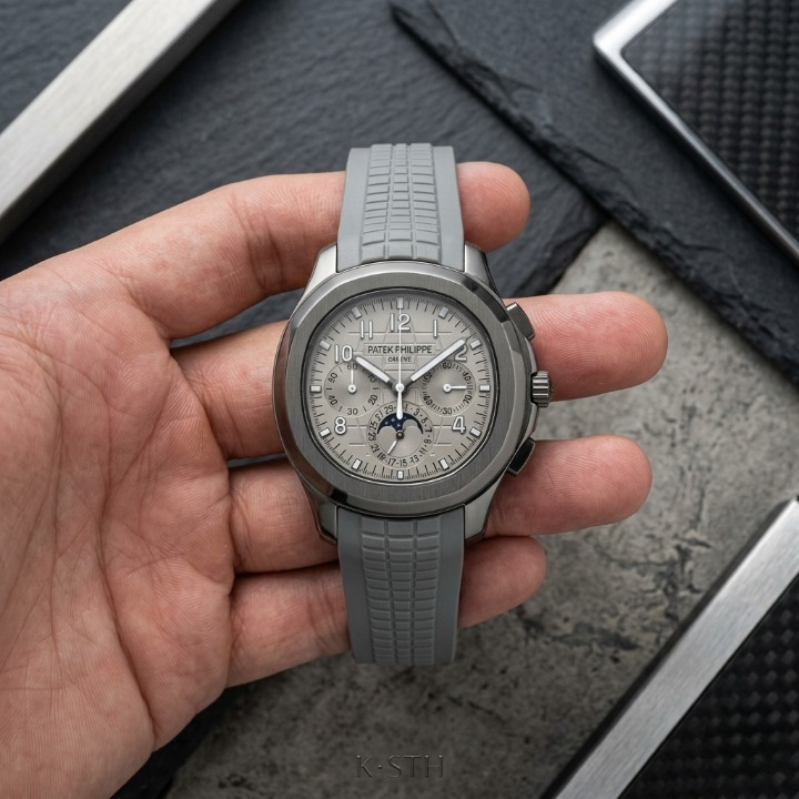 Chronograph Mens Watch With Rubber Strap Stylish Sports Design Non Waterproof Without Box