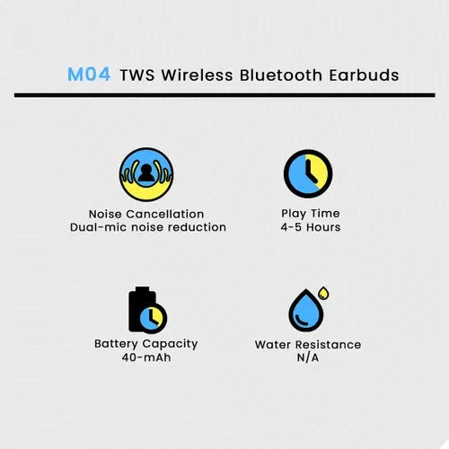 895B Wireless Bluetooth Earbuds with LED Display – Stereo Earbuds, Bluetooth 5.3, Type-C Fast Charging, Mic for Android & iPhone (Random Color)